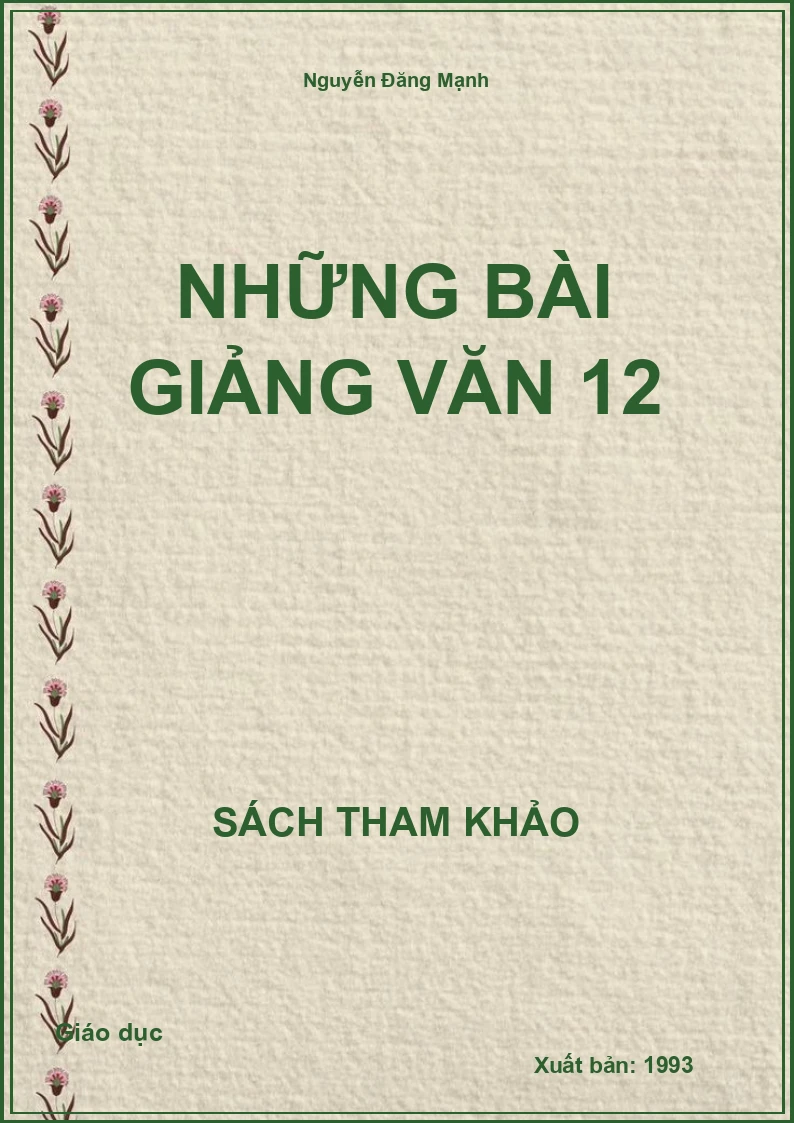 Những bài giảng văn 12
