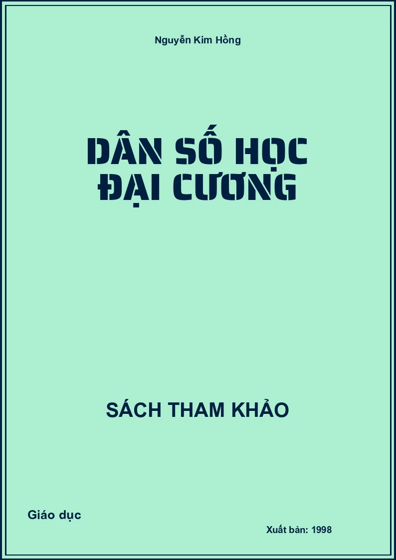 Dân số học đại cương