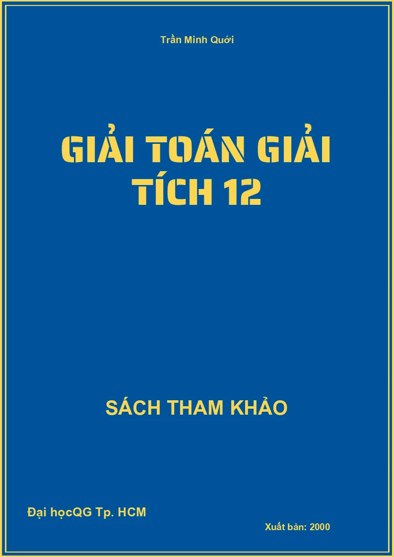 Giải toán Giải tích 12