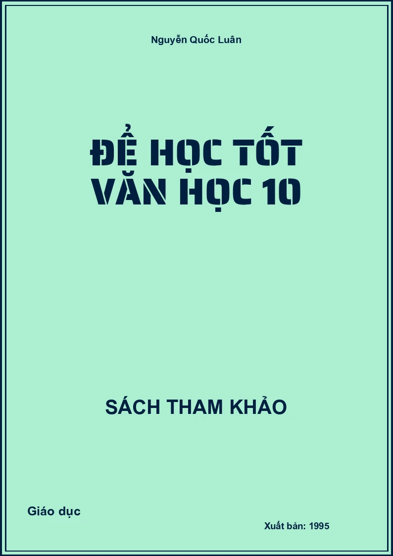 Để học tốt Văn học 10