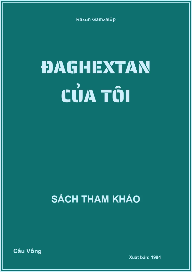 Đaghextan của tôi
