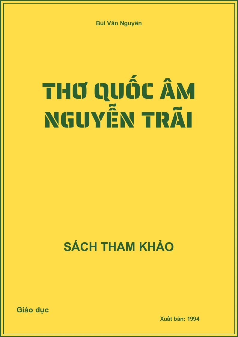 Thơ quốc âm Nguyễn Trãi