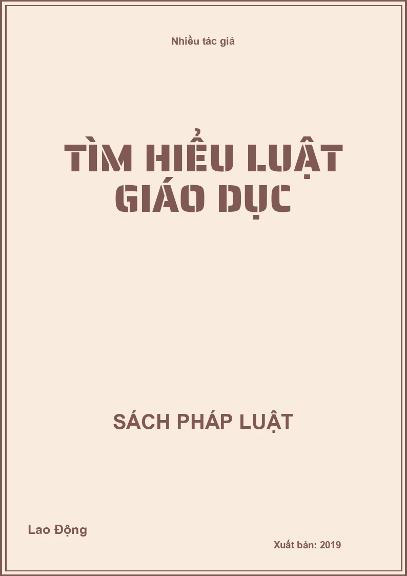 Tìm hiểu luật giáo dục
