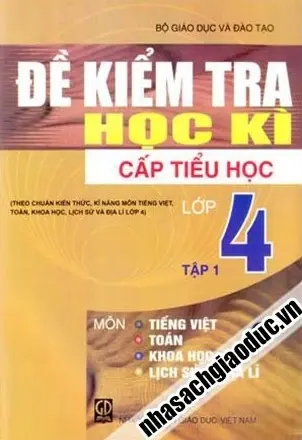 Đề kiểm tra học kì cấp tiểu học lớp 4