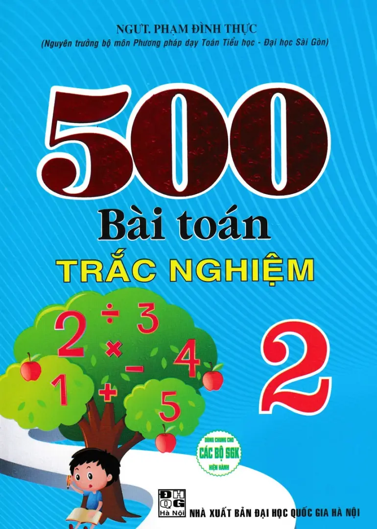 500 bài Toán trắc nghiệm lớp 2