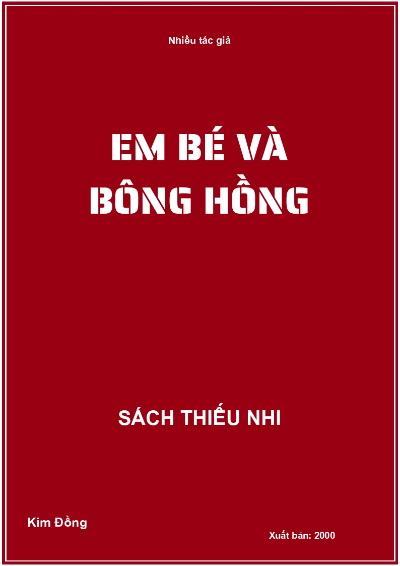 Em bé và bông hồng