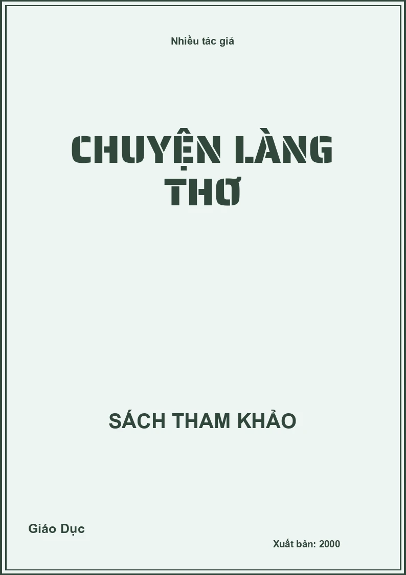 Chuyện Làng Thơ