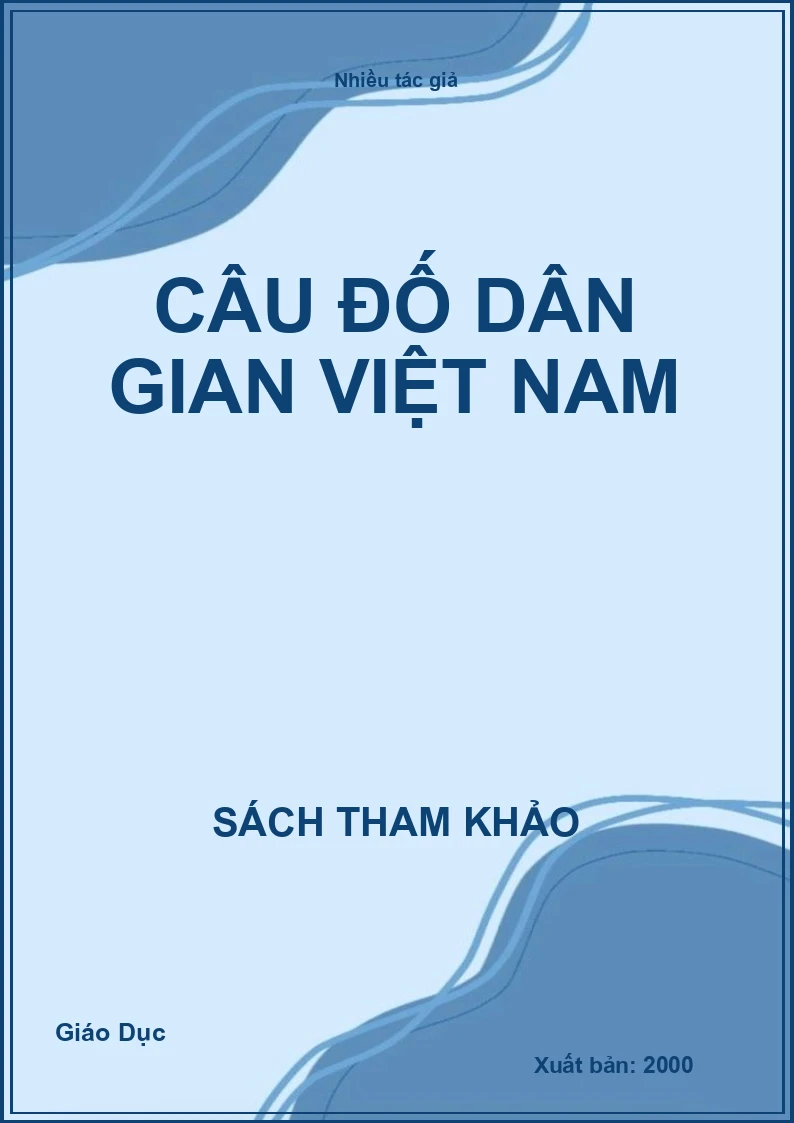 Câu đố dân gian Việt Nam
