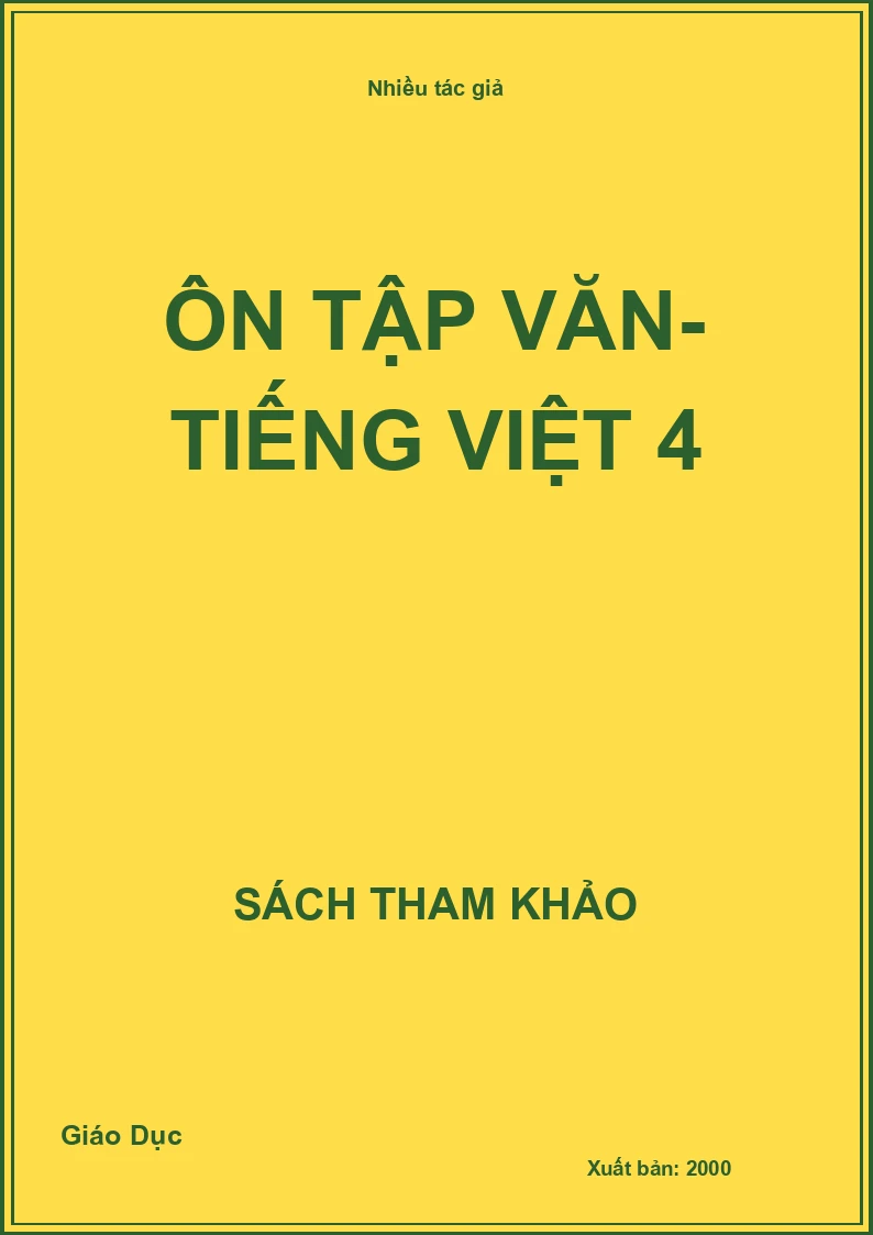 Ôn tập văn - Tiếng việt 4