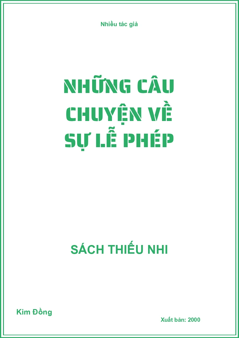 Những câu chuyện về sự lễ phép