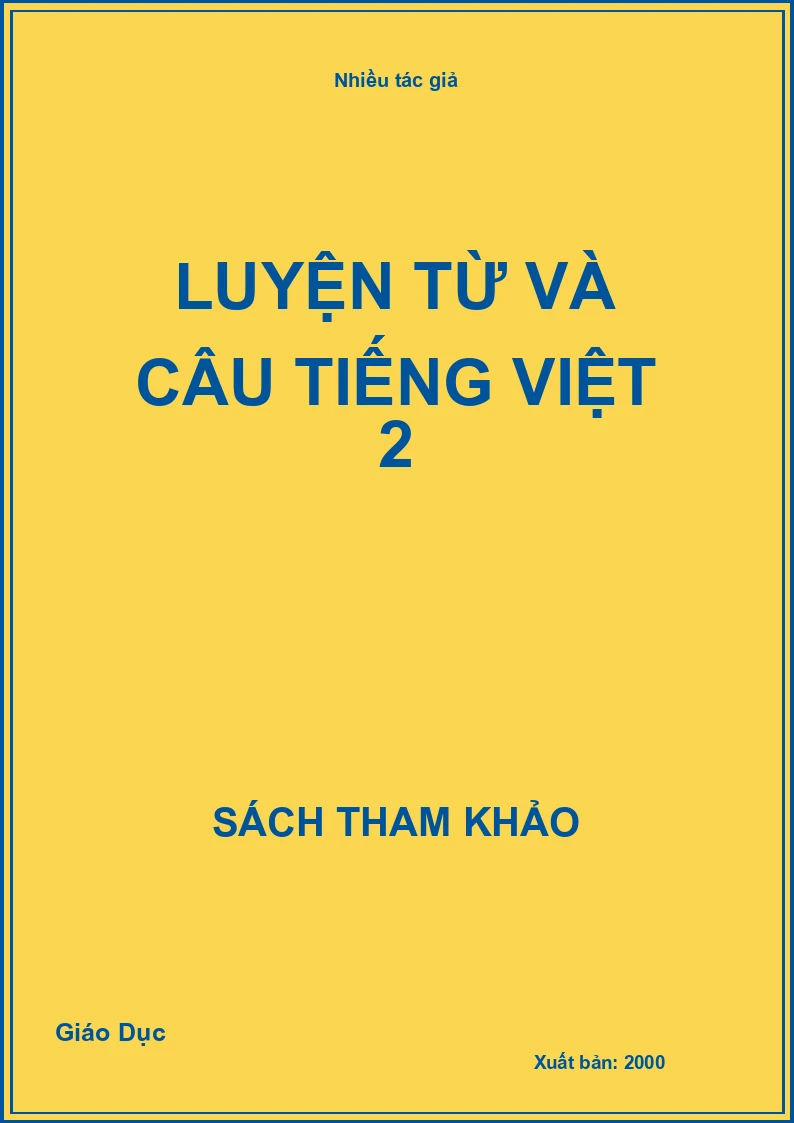 Luyện từ và câu Tiếng Việt 2