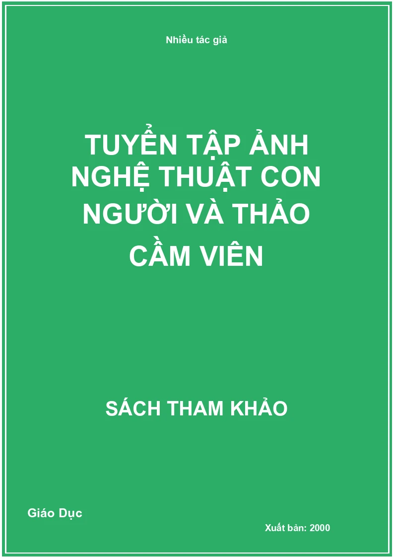 Tuyển tập ảnh nghệ thuật con người và thảo cầm viên