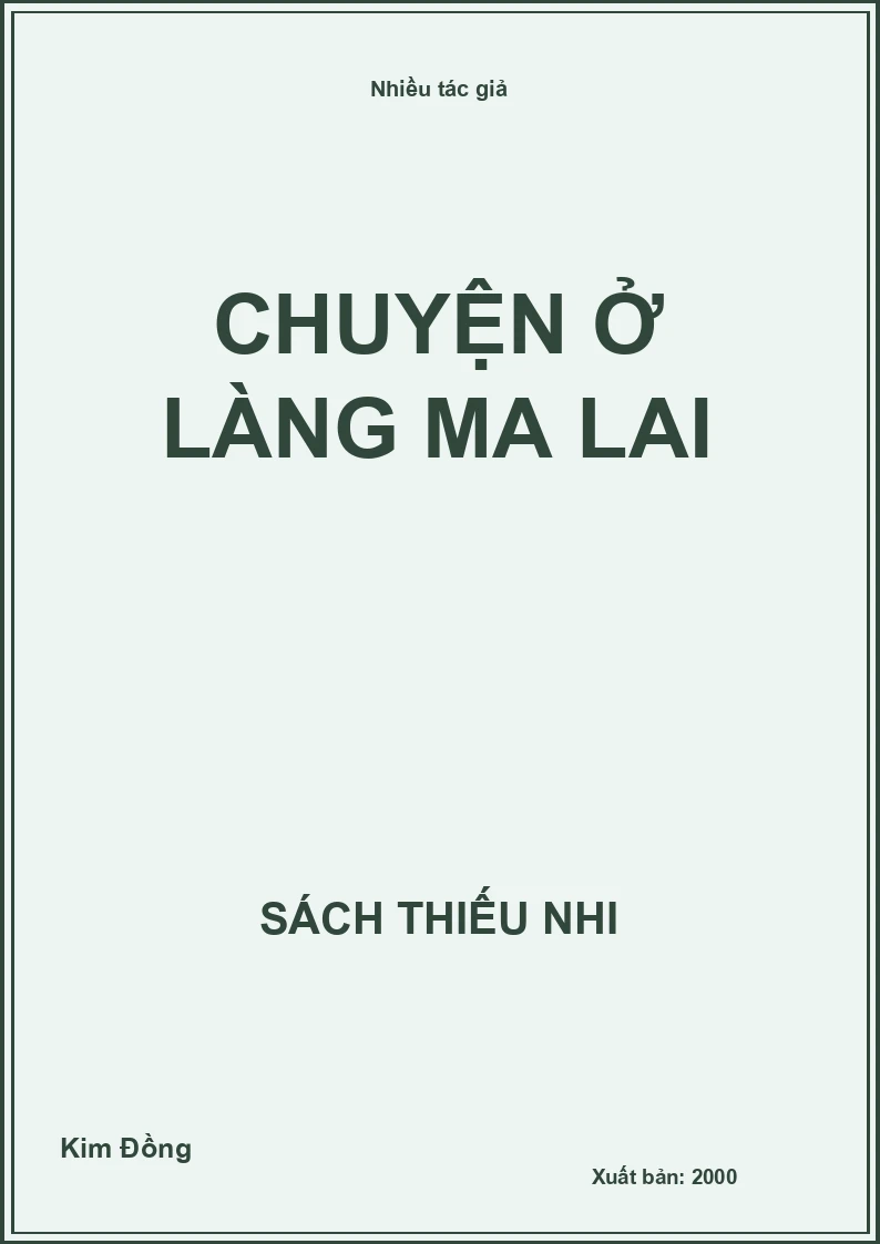 Chuyện ở làng Ma Lai