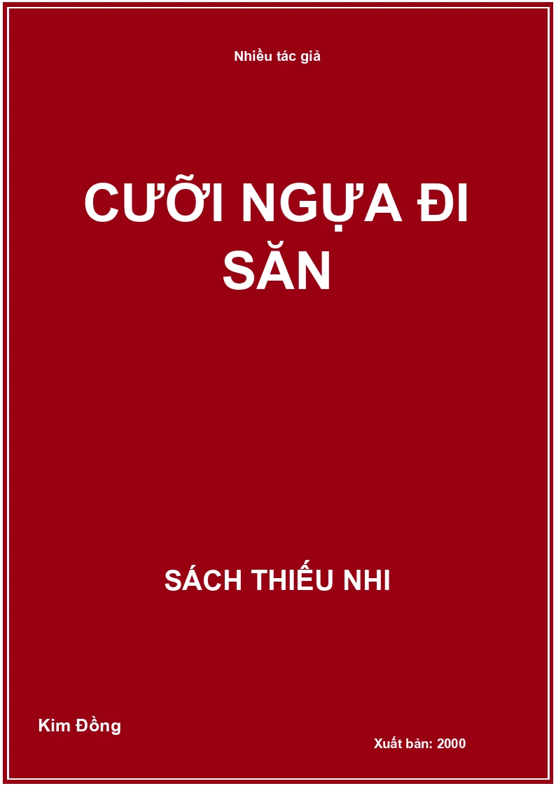 Cưỡi ngựa đi săn