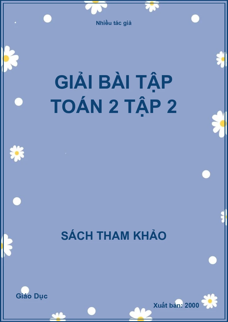 Giải bài tập toán 2 tập 2