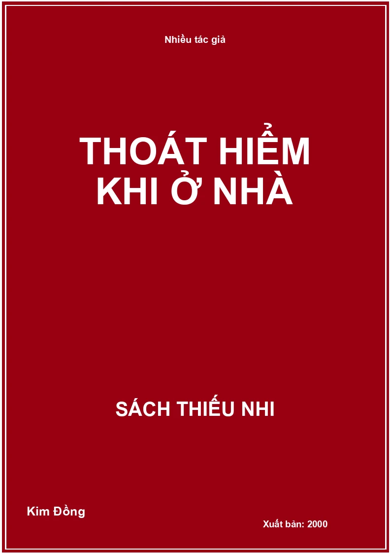 Thoát hiểm khi ở nhà