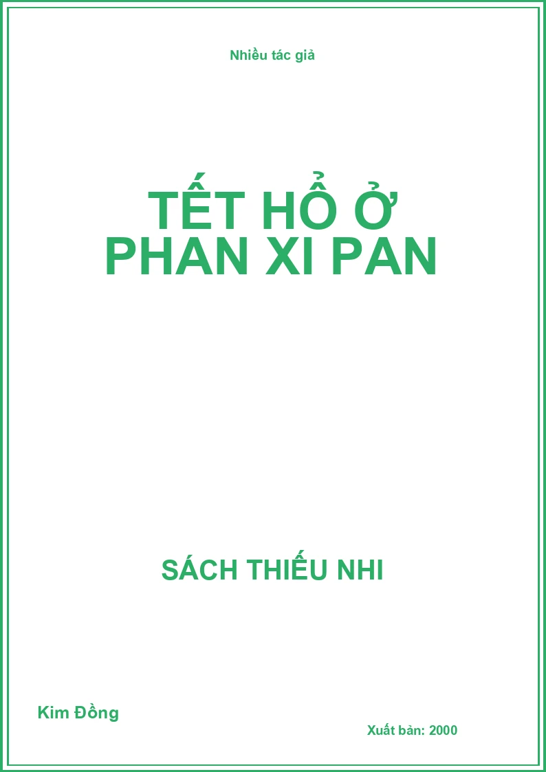 Tết hổ ở Phan Xi Pan