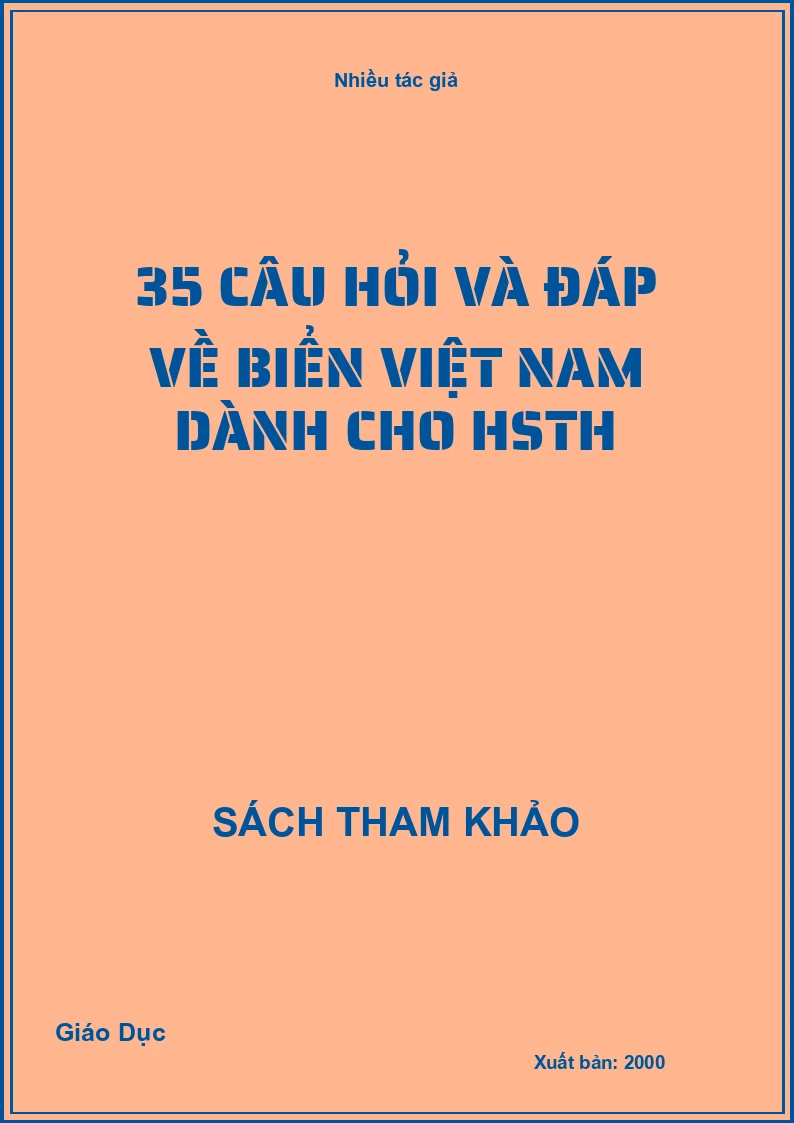 35 câu hỏi và đáp về biển Việt nam dành cho HSTH