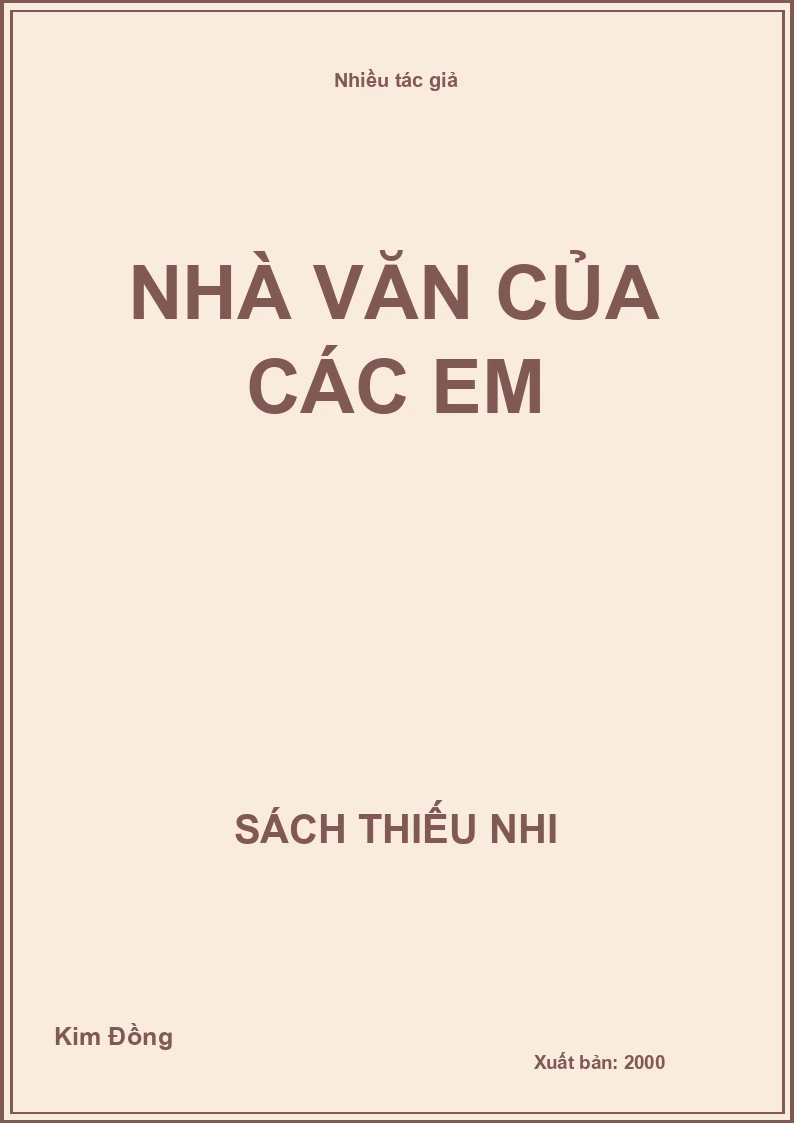 Nhà văn của các em