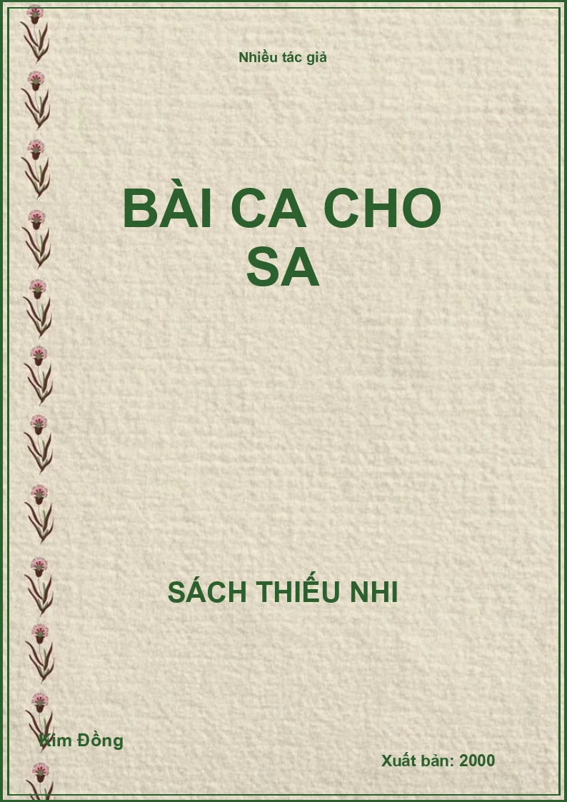 Bài ca cho sa