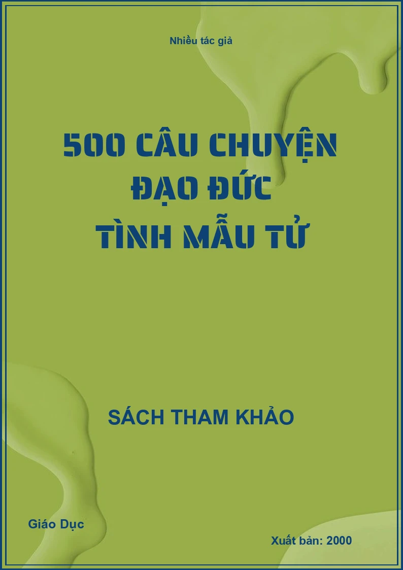 500 câu chuyện đạo đức tình mẫu tử