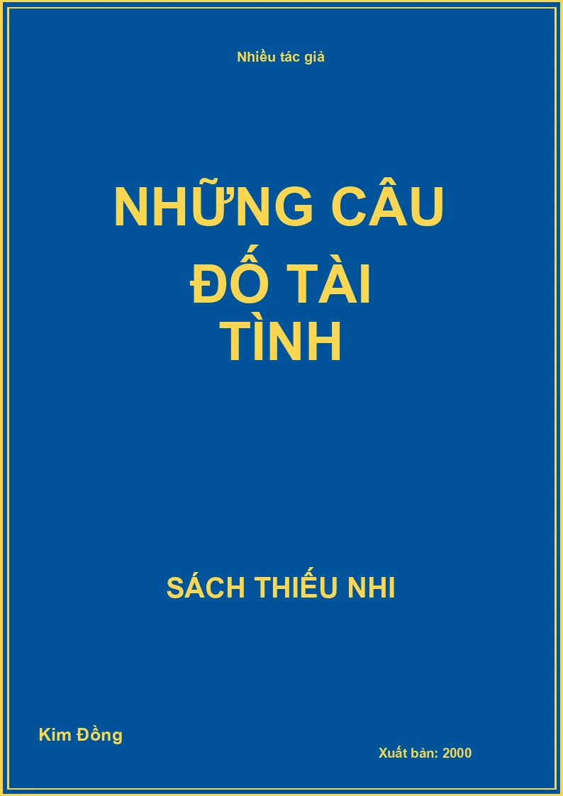 Những câu đố tài tình