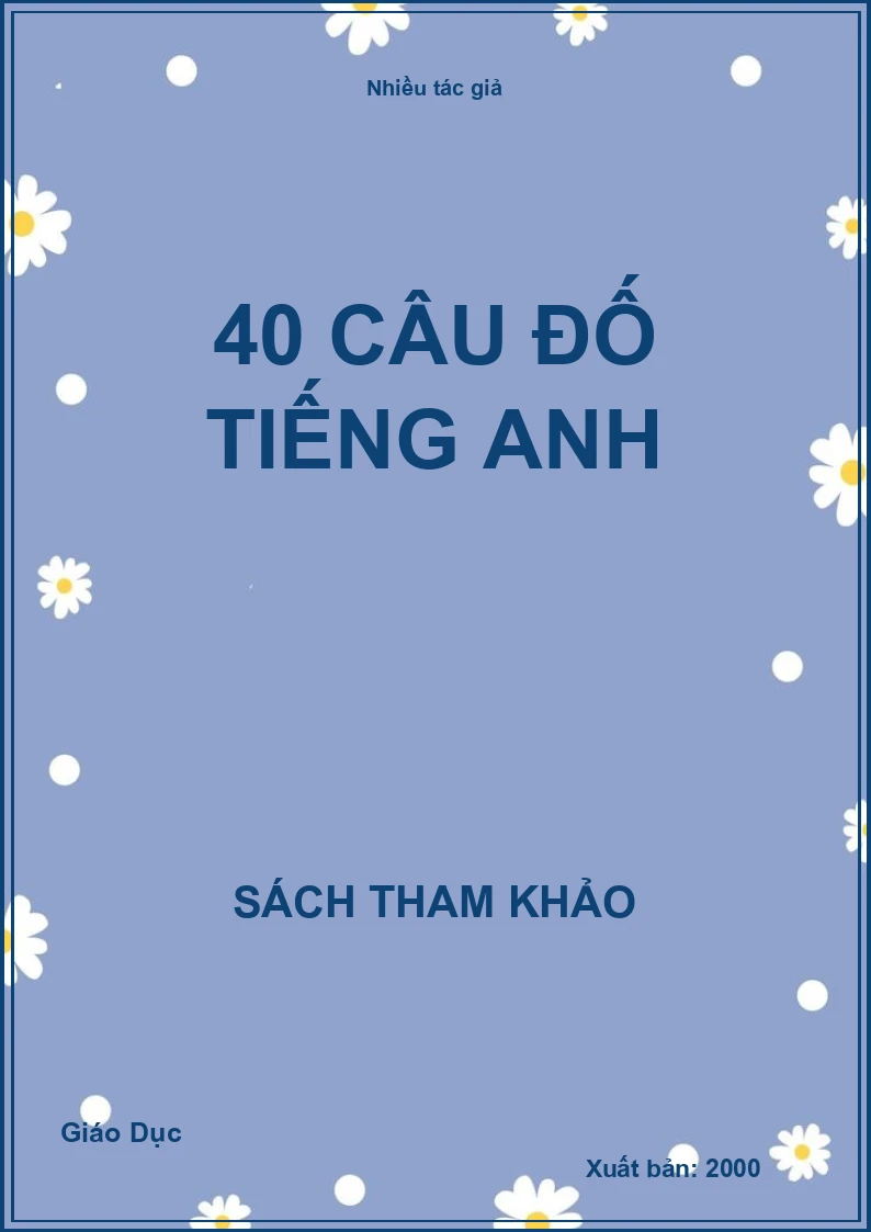 40 câu đố tiếng Anh