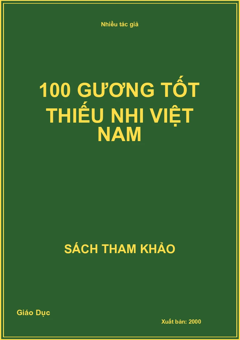 100 gương tốt thiếu nhi Việt nam
