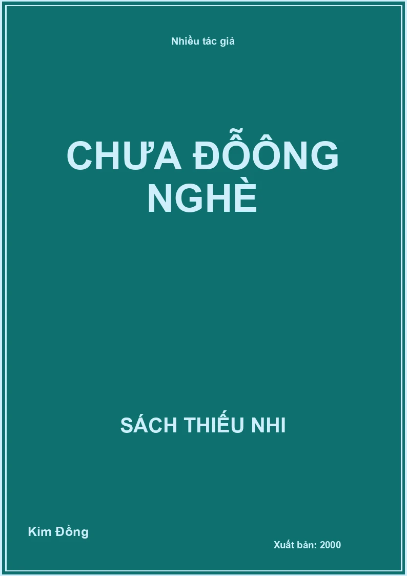 Chưa đỗ ông nghè