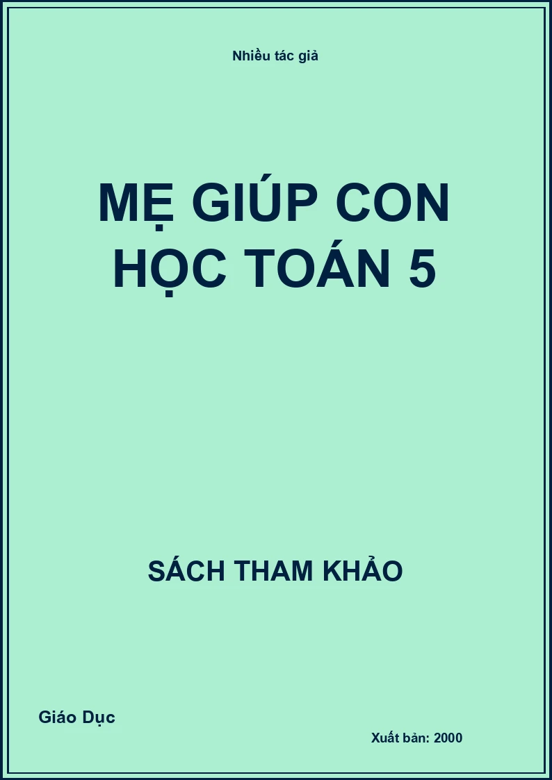 Mẹ giúp con học Toán 5