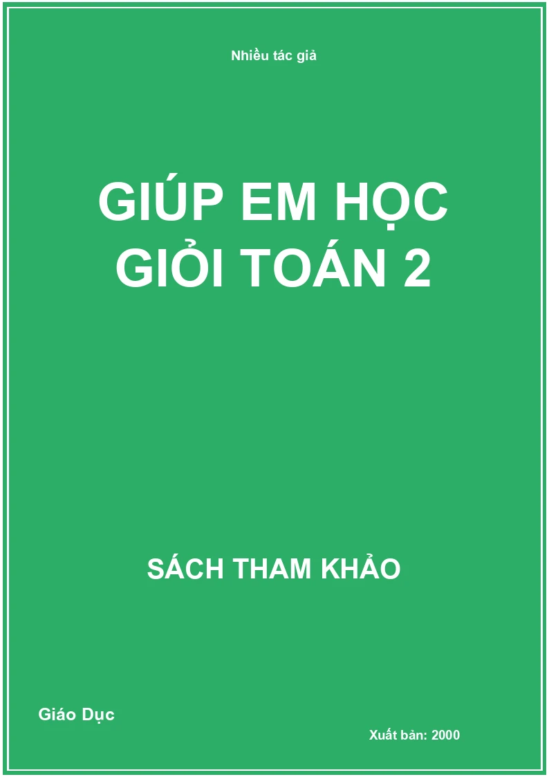 Giúp em học giỏi Toán 2