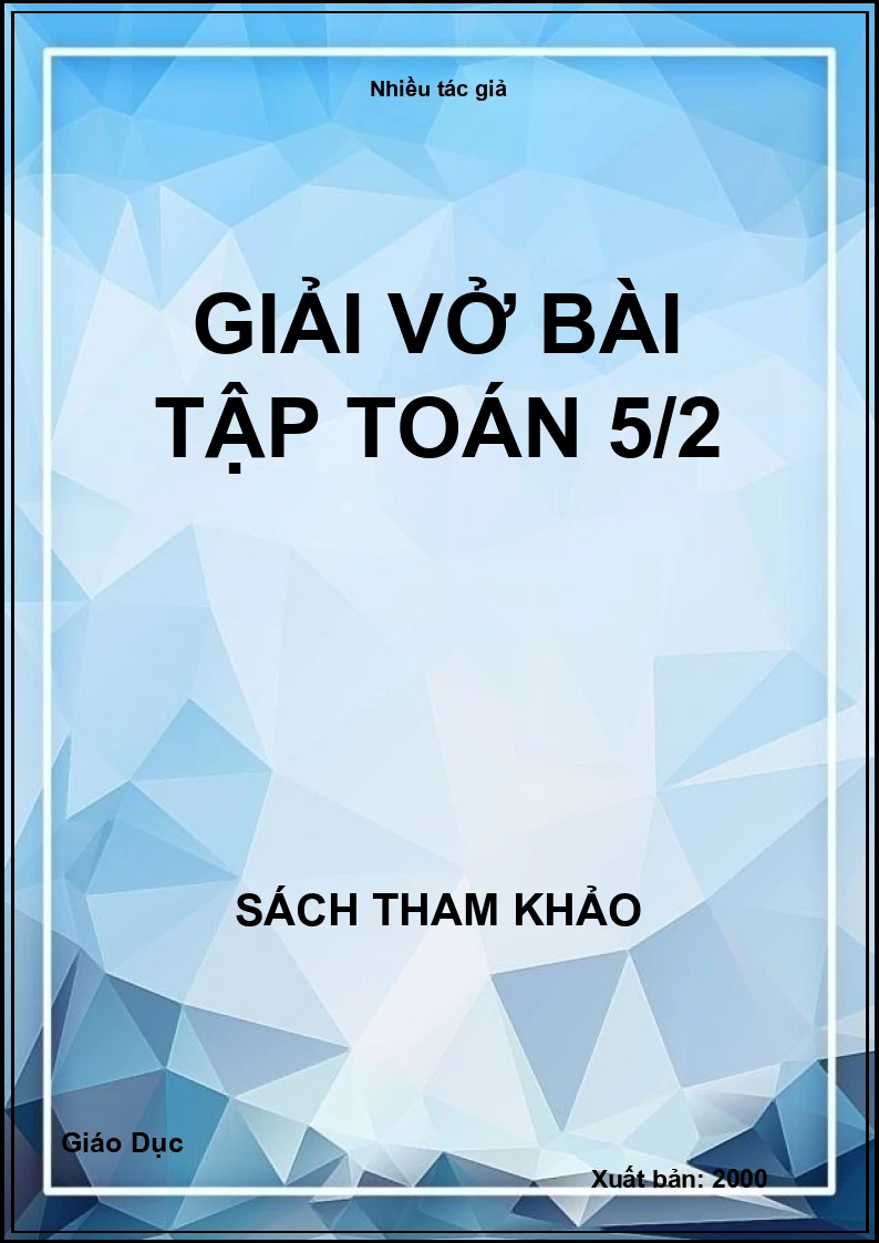 Giải vở bài tập Toán 5/2