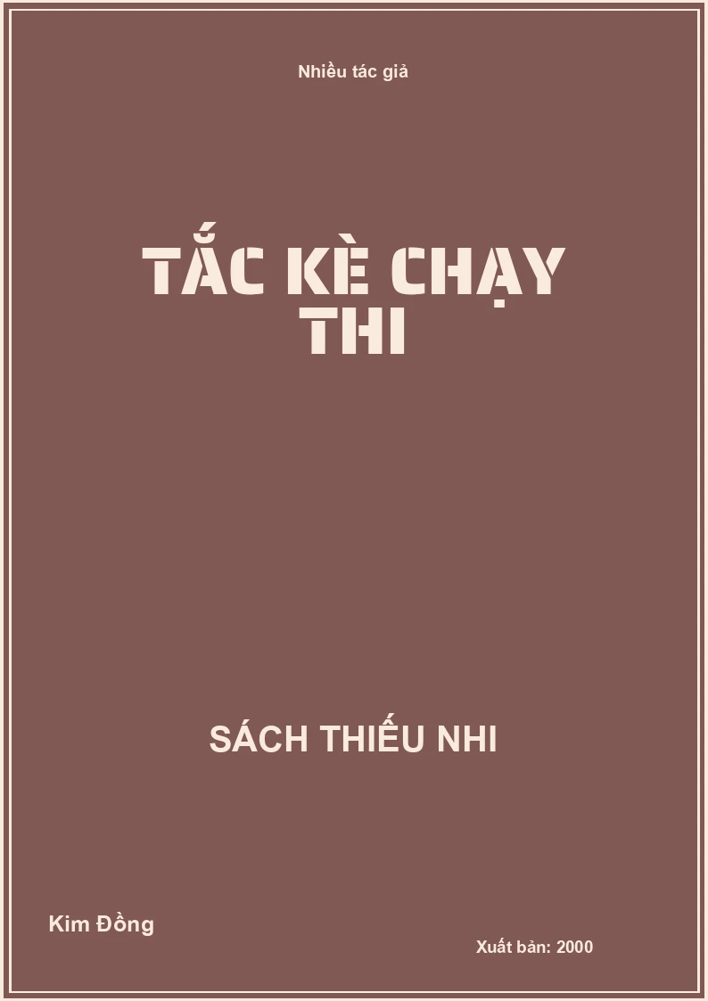 Tắc kè chạy thi
