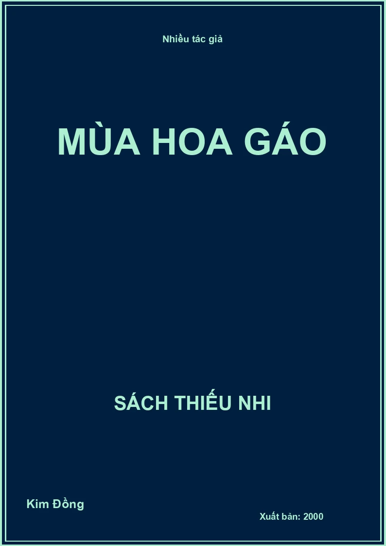 Mùa hoa Gáo