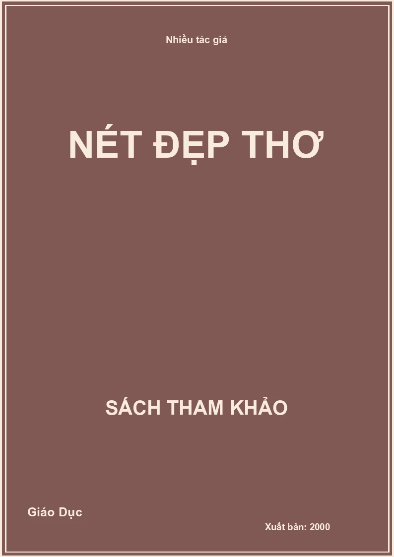 Nét đẹp thơ