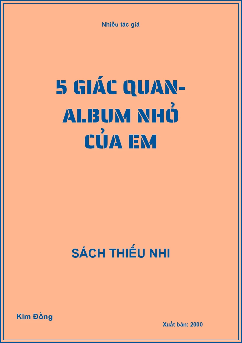 5 giác quan - Album nhỏ của em