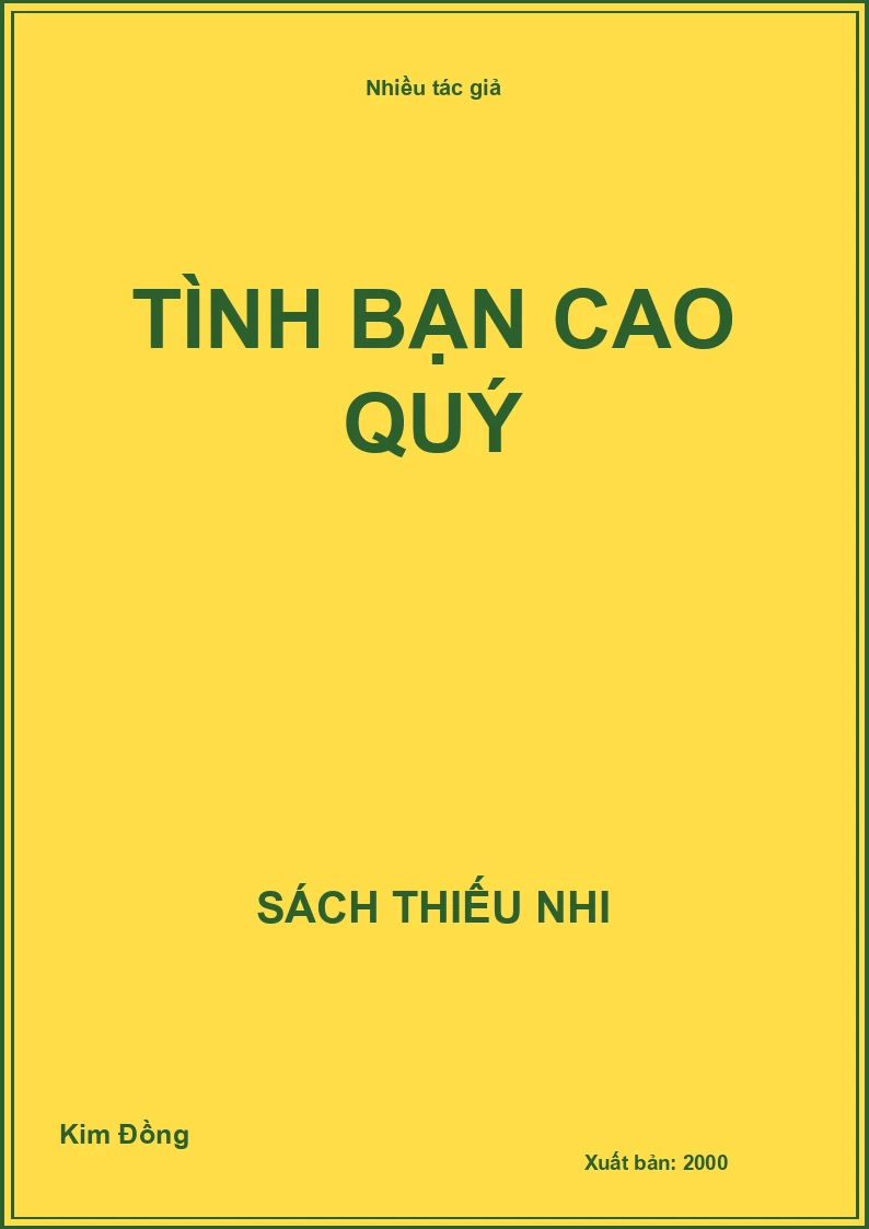 Tình bạn cao quý