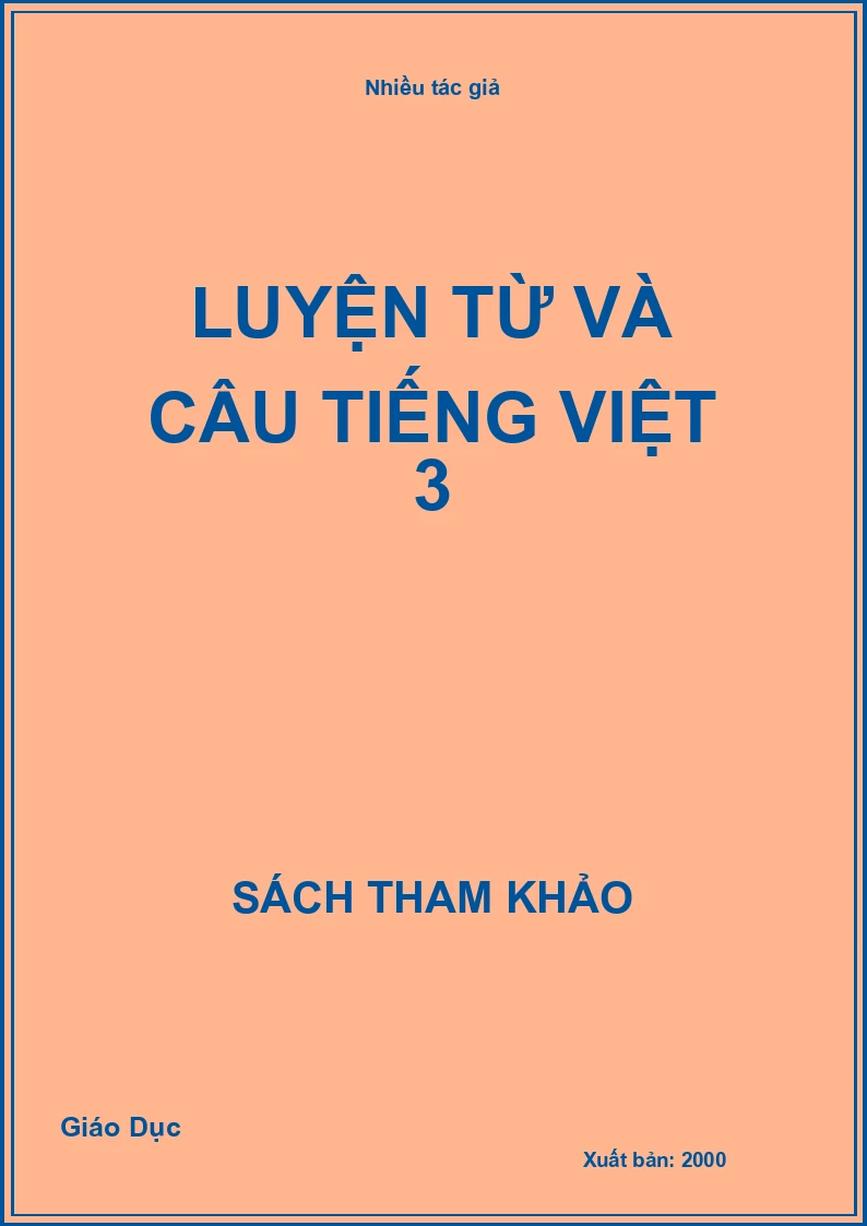 Luyện từ và câu tiếng Việt 3