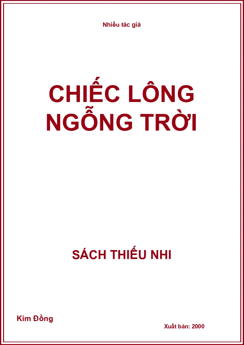 Chiếc lông ngỗng trời