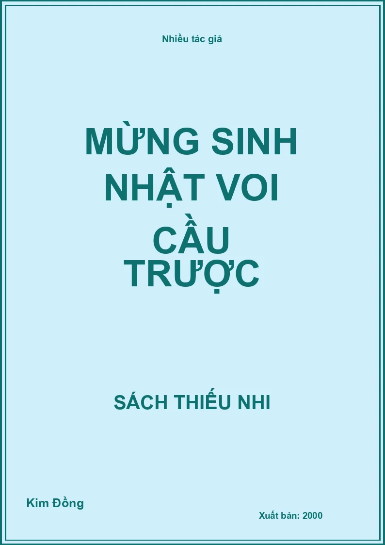 Mừng sinh nhật voi cầu trượt