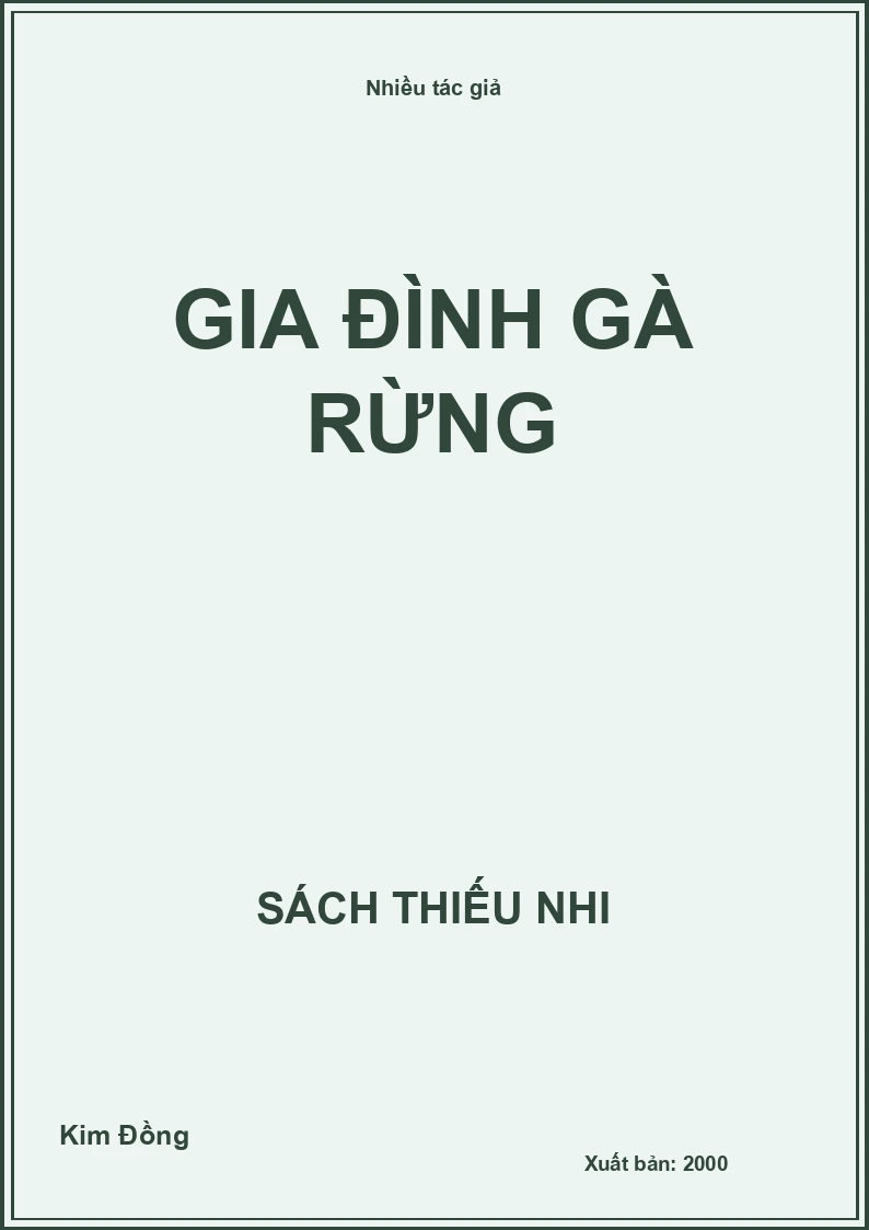 Gia đình gà rừng