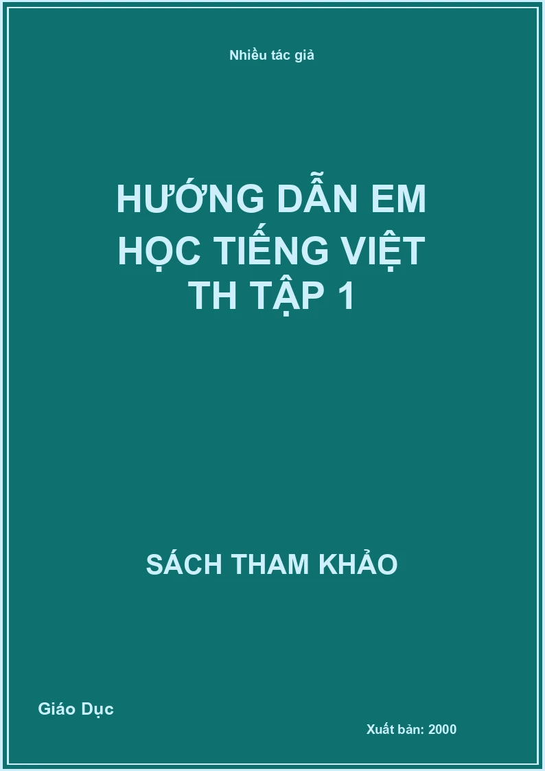 Hướng dẫn em học Tiếng Việt TH tập 1