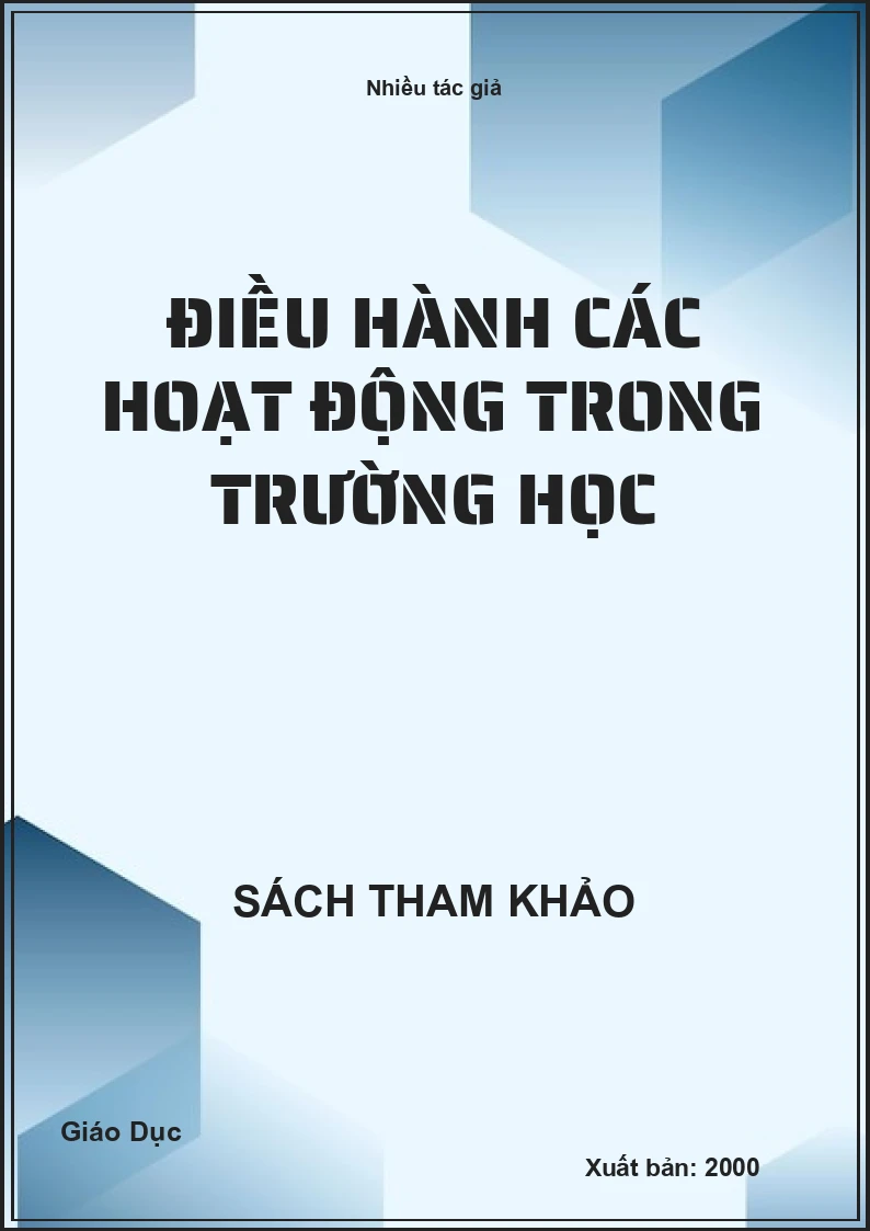 Điều hành các hoạt động trong trường học