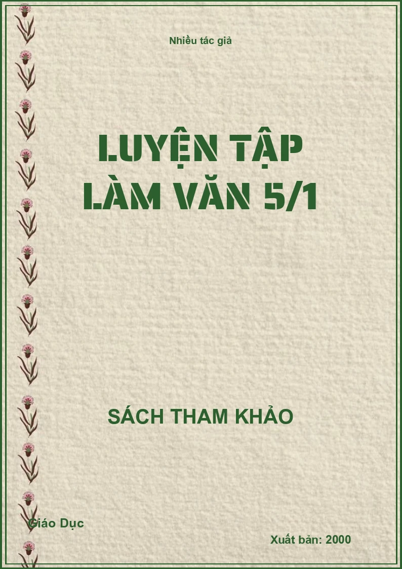 Luyện Tập làm văn 5/1