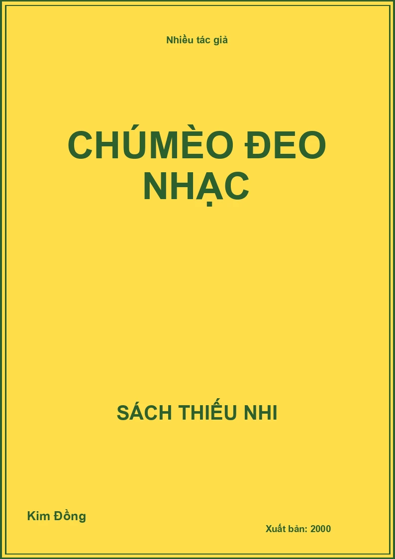 Chú mèo đeo nhạc