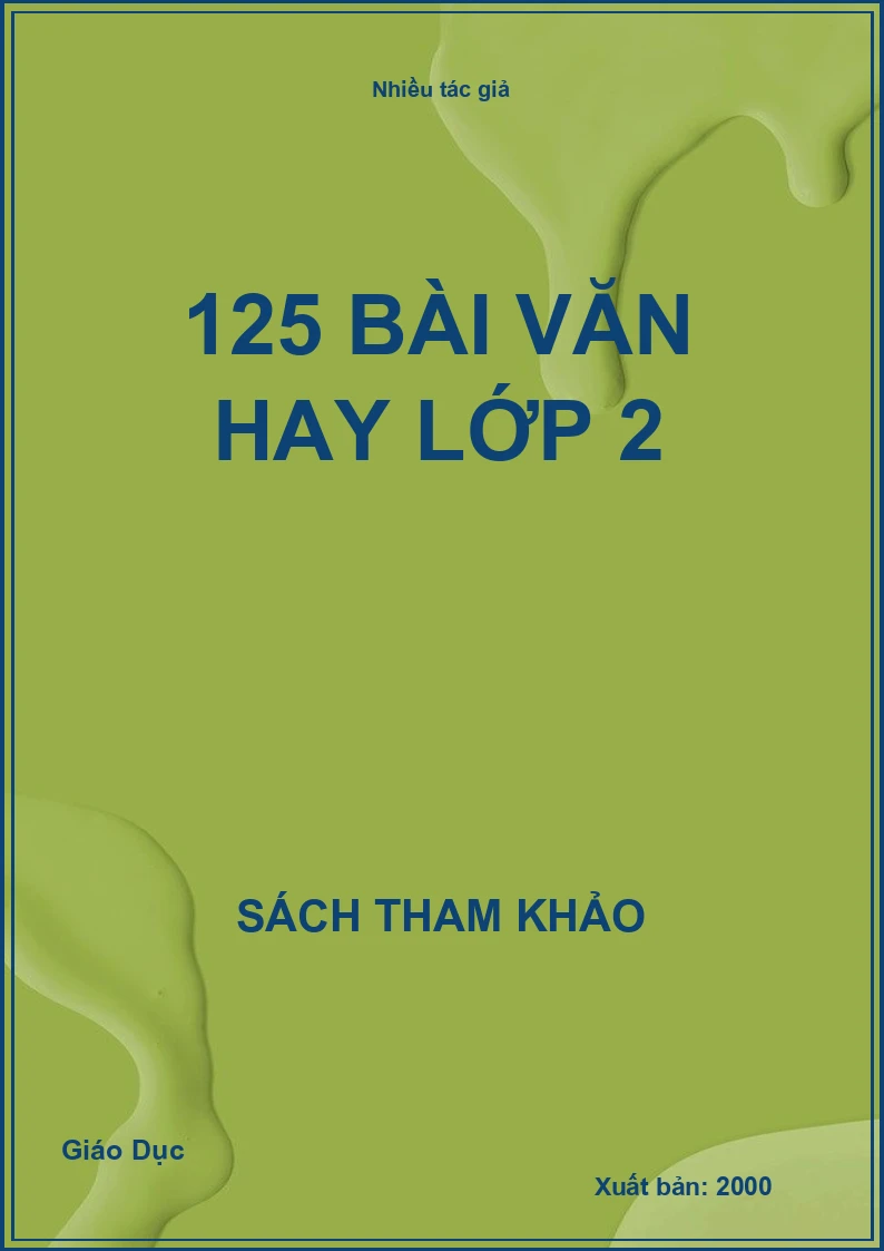 125 bài văn hay lớp 2