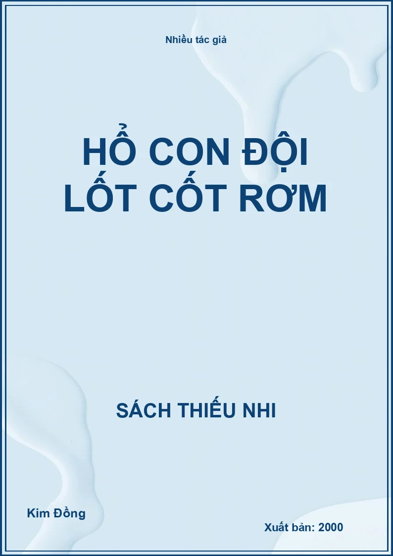Hổ con đội lốt cốt rơm
