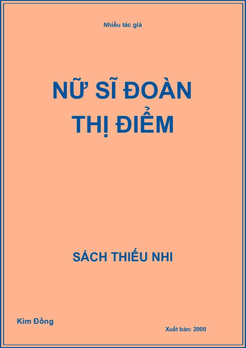 Nữ sĩ Đoàn Thị Điểm