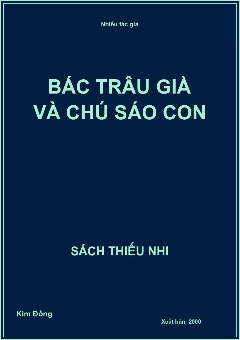 Bác trâu già và chú sáo con