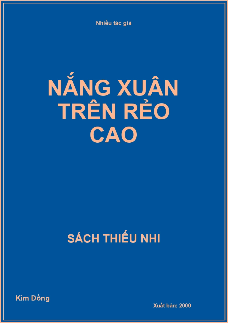 Nắng xuân trên rẻo cao